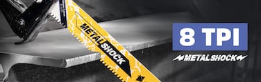 Metal Shock Hartmetall Säbelsägeblätter 8 ZpZ für Stahl