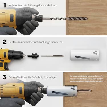 Amboss M42 Bi-Metall Tiefschnitt Lochsäge