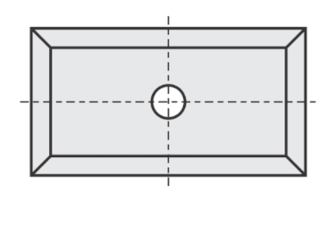 Standard Wendeschneidplatten Rechteck 4 Schneidekanten mit 1 Loch