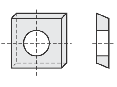 Spezial Wendeschneideplatten quadratisch System OERTLI
