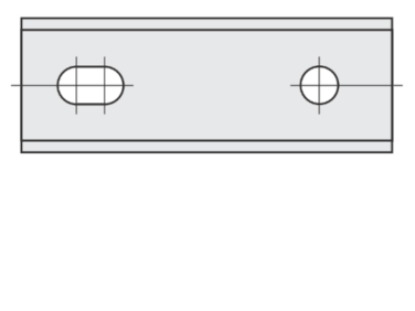 Standard Wendeschneidplatten Rechteck 2 Schneidekanten mit 2 Löchern
