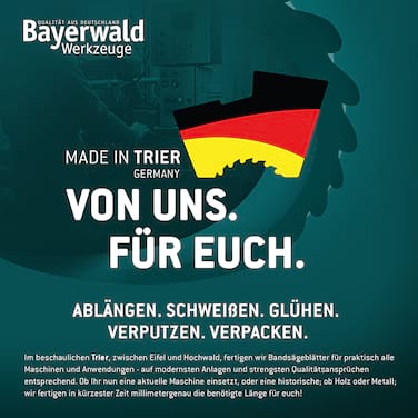 Bayerwald Holz Bandsägeblatt <br> 2240 x 20 x 0.5 x 3 ZpZ