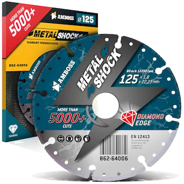 Amboss Metal Shock 5000+ - Diamant Trennscheibe 125 x 1,8 x 22,23 mm