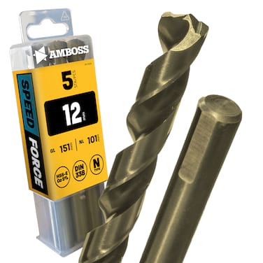 5 x HSS-ECo SPEED Force Metallbohrer DIN 338 - Ø:12 mm