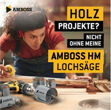 Amboss HM Multifunktions-Lochsäge Ø32 mm (ohne Aufnahme)