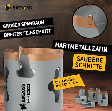 Amboss HM Multifunktions-Lochsäge Ø32 mm (ohne Aufnahme)
