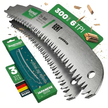 3x Bayerwald Werkzeuge Säbelsägeblatt Bent Force curved Länge 300 mm
