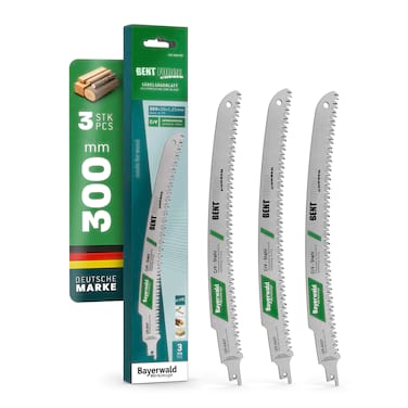 3x Bayerwald Werkzeuge Säbelsägeblatt Bent Force curved Länge 300 mm