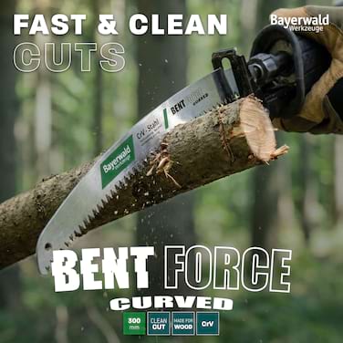 3x Bayerwald Werkzeuge Säbelsägeblatt Bent Force curved Länge 300 mm