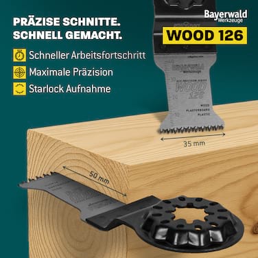 10x Bayerwald SL HCS Tauchsägeblatt 35x50mm