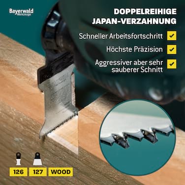 10x Bayerwald SLP HCS Tauchsägeblatt 65x50mm