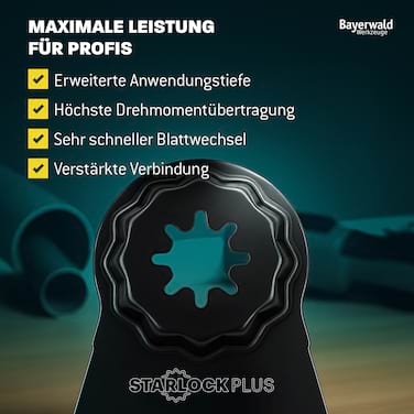 100x Bayerwald SLP HCS Tauchsägeblatt 65x50mm