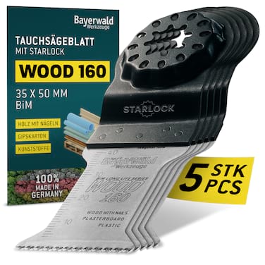 5x Bayerwald SL BiM Tauchsägeblatt 35x50mm