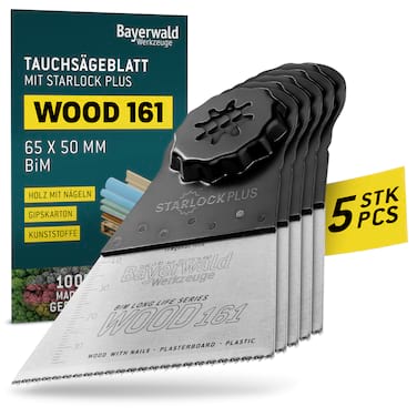 5x Bayerwald SLP BiM Tauchsägeblatt 65x50mm