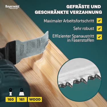 10x Bayerwald SLP BiM Tauchsägeblatt 65x50mm