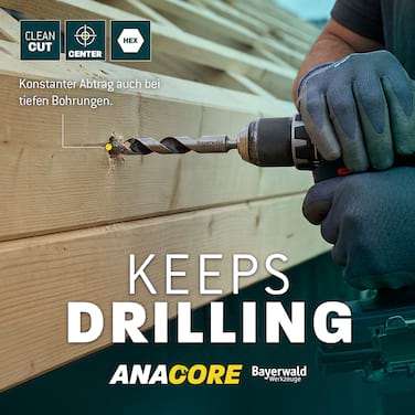 Ø 16 mm 230 mm Länge Bayerwald ANACORE HCS Schlangenbohrer