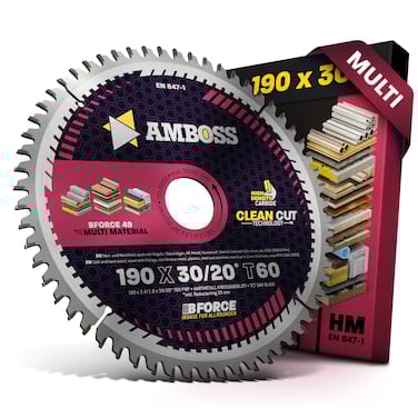 Amboss HM Multi Kreissägeblatt - 190 x 2.4/1.8 x 30 Z60 FWF 