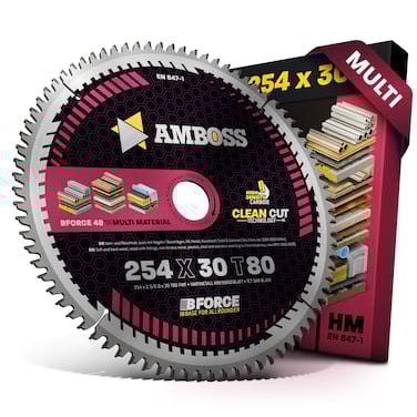 Amboss HM Multi Kreissägeblatt - 254 x 2.5/2.0 x 30 Z80 FWF 