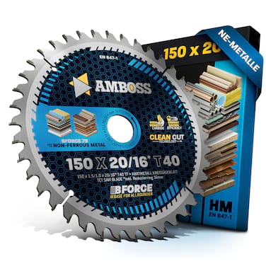 Amboss HM Kreissägeblatt - 150 x 1.5/1.0 x 20 Z40 TF