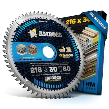 Amboss HM Kreissägeblatt - 216 x 1.7/1.2 x 30  Z60 TF 