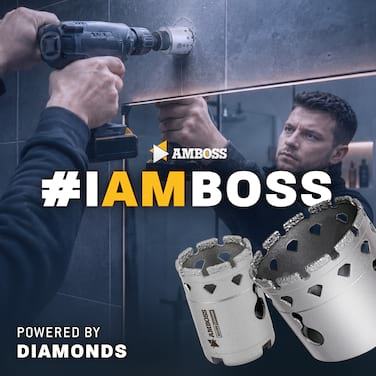 Amboss Silver Edition Diamant Lochsäge - Ø 35 mm - Schnitttiefe: 42 mm - ohne Aufnahme Zubehör
