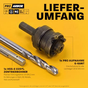 Pro Arbor 11 mm 6 kant 32-305