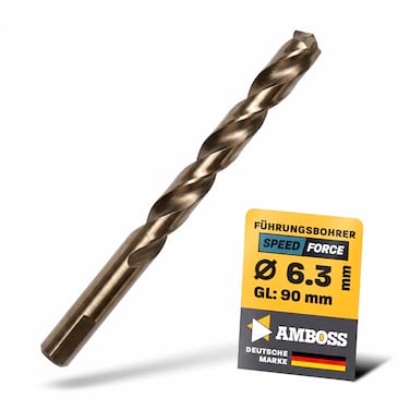 Führungsbohrer Speed_force 90mm für Standard Aufnahmen - HSS Spiralbohrer geschliffen DIN 338 Cobalt 8%