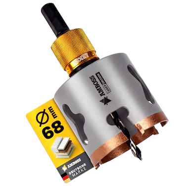 Amboss HM Lochsäge 68 mm-(inkl. 6 kant Schnellwechselaufnahme ARC)