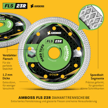 FLS 23R Diamant Trennscheibe 115 x 1.2 x 22.2