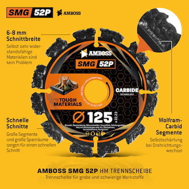 Amboss SMG 52P Trennscheibe - 125 x 22.2
