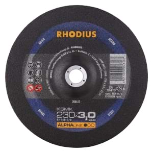 25x Rhodius KSM Metall Trennscheibe | Ø230 mm - Dicke 3 mm -  Bohrung 22.23 mm | Form: gekroepft | 200652