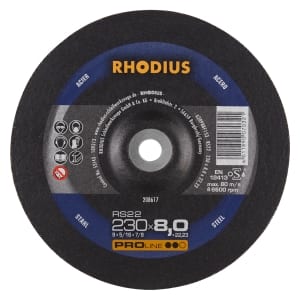 10x Rhodius RS22 Schruppschleifscheibe 230x8x22.23 mm | 208617