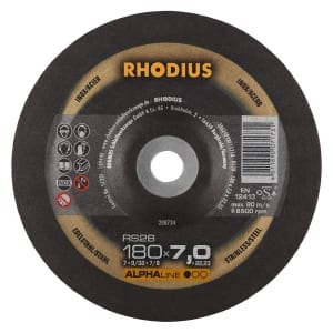 10x Rhodius RS28 Schruppschleifscheibe 180x7x22.23 mm | 208734