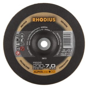 10x Rhodius RS28 Schruppschleifscheibe 230x7x22.23 mm | 208735
