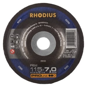 25x Rhodius RS2 Schruppschleifscheibe 115x7x22.23 mm | 200184