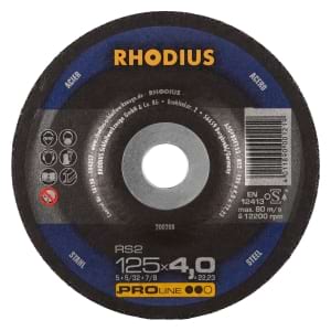 25x Rhodius RS2 Schruppschleifscheibe 125x4x22.23 mm | 200208
