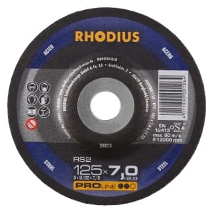 5x Rhodius RS2 Schruppschleifscheibe 125x7x22.23 mm | 200213