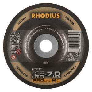 1x Rhodius RS 38 Schruppschleifscheibe 125x7x22.23 mm | 200451