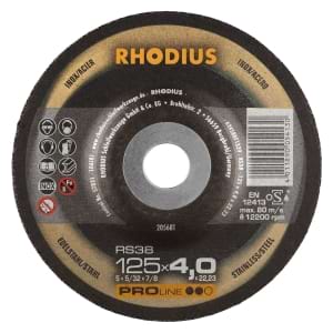 25x Rhodius RS 38 Schruppschleifscheibe 125x4x22.23 mm | 205681
