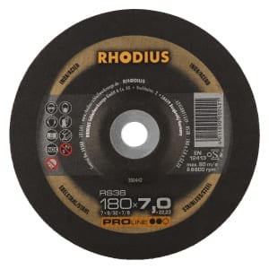 10x Rhodius RS 38 Schruppschleifscheibe 180x7x22.23 mm | 200442