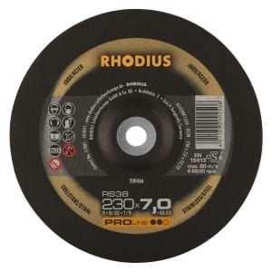 10x Rhodius RS 38 Schruppschleifscheibe 230x7x22.23 mm | 200466