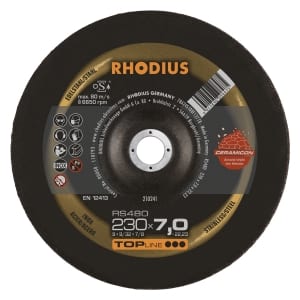 10x Rhodius RS480 Schruppschleifscheibe 230x7x22.23 mm | 210241