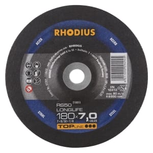 10x Rhodius RS50 Longlife Schruppschleifscheibe 180x7x22.23 mm | 210055