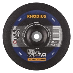 10x Rhodius RS50 Longlife Schruppschleifscheibe 230x7x22.23 mm | 210056