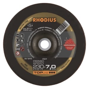 10x Rhodius RS580 Schruppschleifscheibe 230x7x22.23 mm | 210659