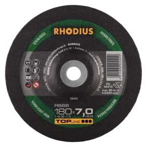 10x Rhodius RS66 Schruppschleifscheibe 180x7x22.23 mm | 200403
