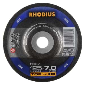 25x Rhodius RS67 Schruppschleifscheibe 125x7x22.23 mm | 200141
