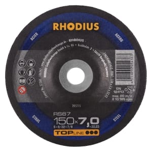 10x Rhodius RS67 Schruppschleifscheibe 150x7x22.23 mm | 205715