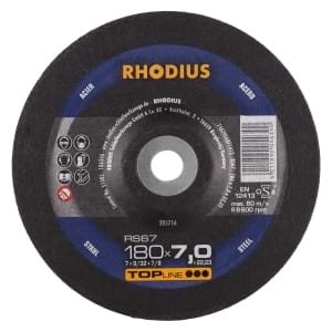 10x Rhodius RS67 Schruppschleifscheibe 180x7x22.23 mm | 205716