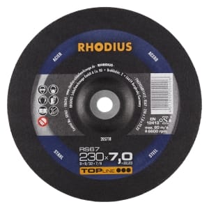 10x Rhodius RS67 Schruppschleifscheibe 230x7x22.23 mm | 205718